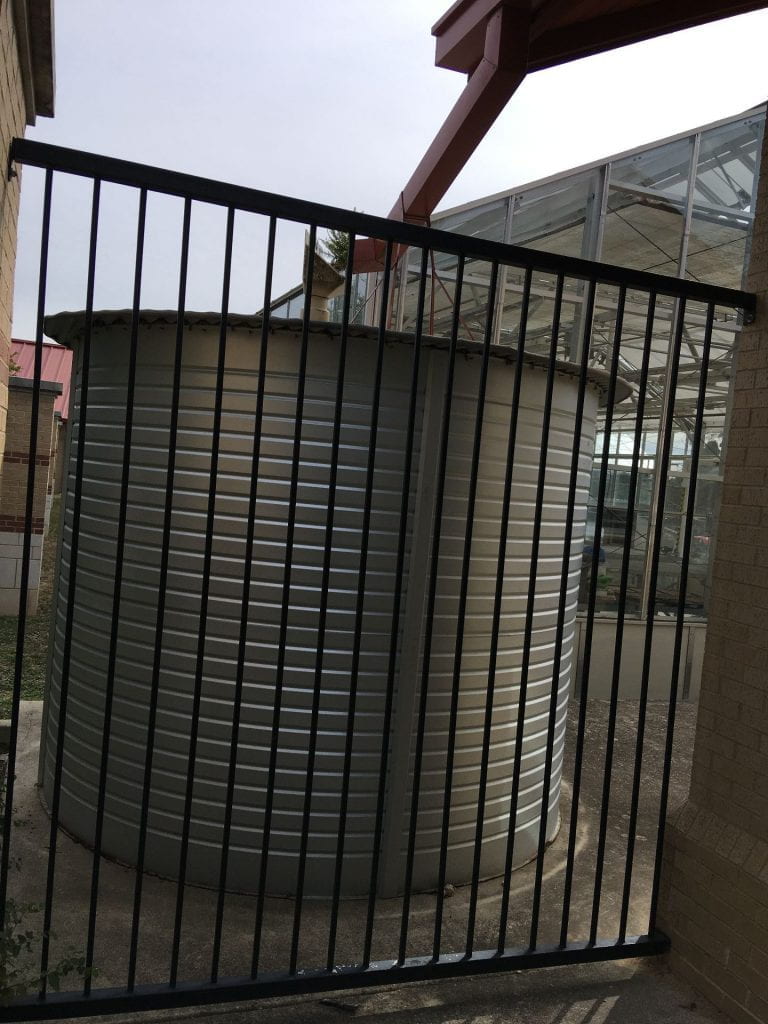 Rainwater Cistern at Agriculture Greenhouse